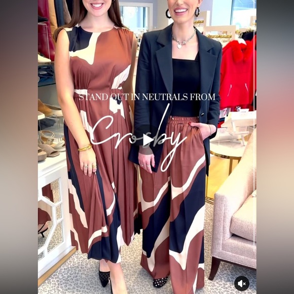 Crosby Brown and Cream Abstract Maxi Dress - Picture 4 of 4